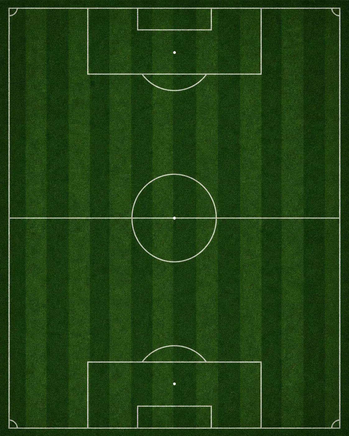 Yukarıdan görünüşlü futbol sahası